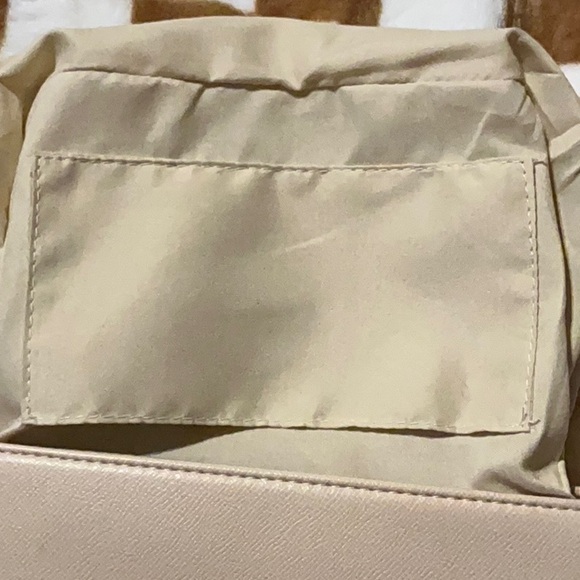 Badgley Mischka Off White Chain Studded Handbag - Picture 11 of 13